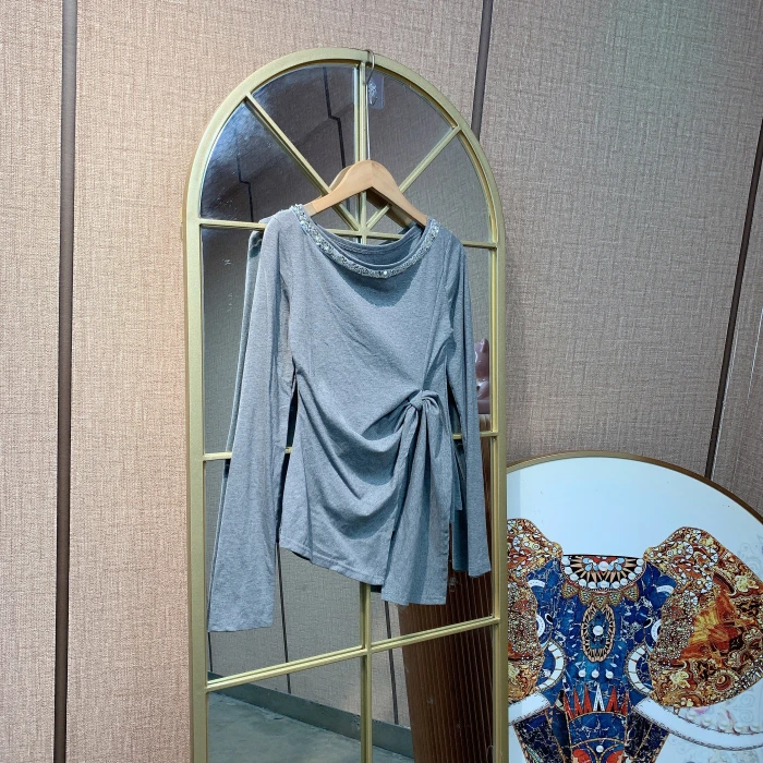 BM822孕妇灰色上衣产后110