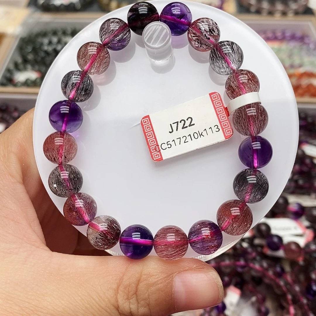 未镶嵌手链水晶J722超七9+