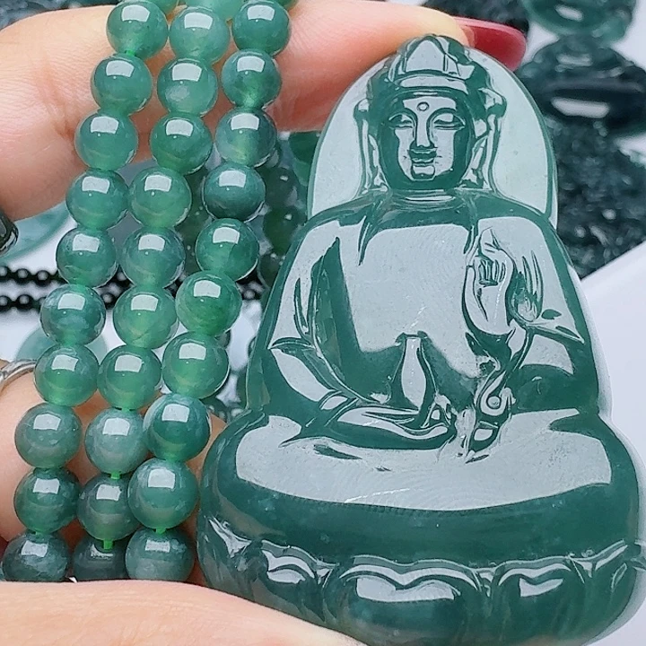 颈饰未镶嵌翡翠多样性发其一