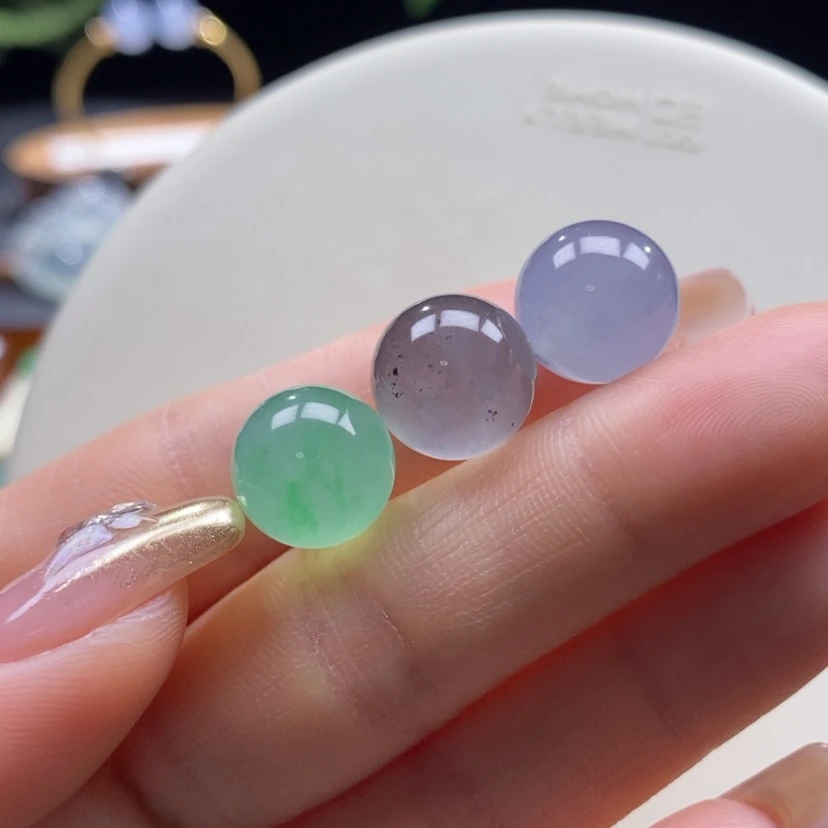 【闪购商品】翡翠颈饰未镶嵌翡翠糖果色系圆珠