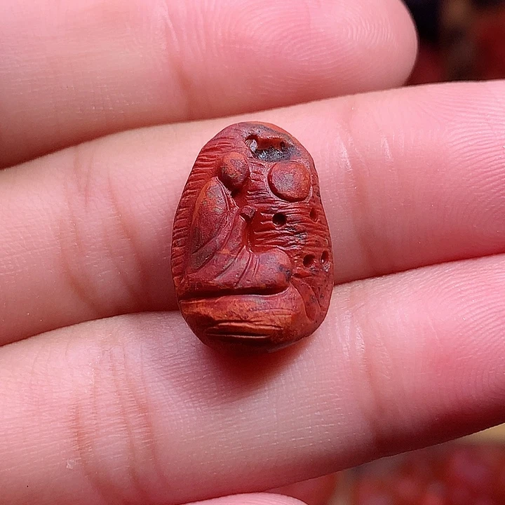 南红玛瑙未镶嵌南红鸡浆悟道