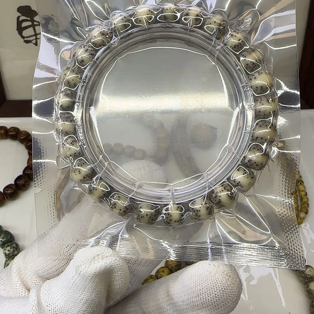 星月菩提手串卡9糯冰一线留白