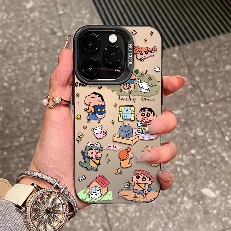 彩银涂鸦小新适用苹果16华为oppo小米15vivo荣耀oppo红米iphone