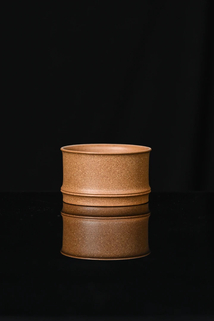 【老段泥·敞口杯】老林出品 原矿紫砂手制精致主人杯 111号