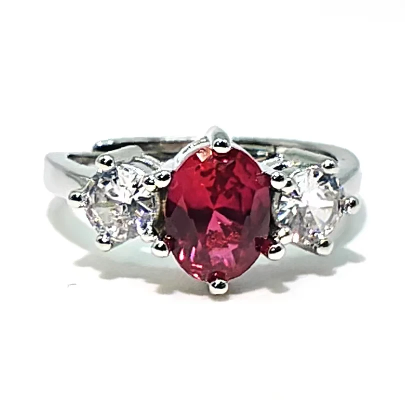 戒指【红色】精美轻奢时尚款DX-1305