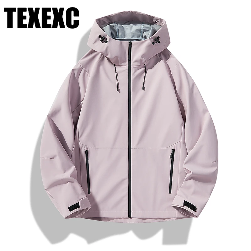 TEXEXC春秋季新款户外冲锋衣全热封防风防水高品质连帽登山服