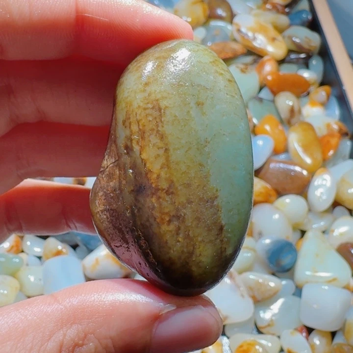 和田玉未镶嵌手链43克