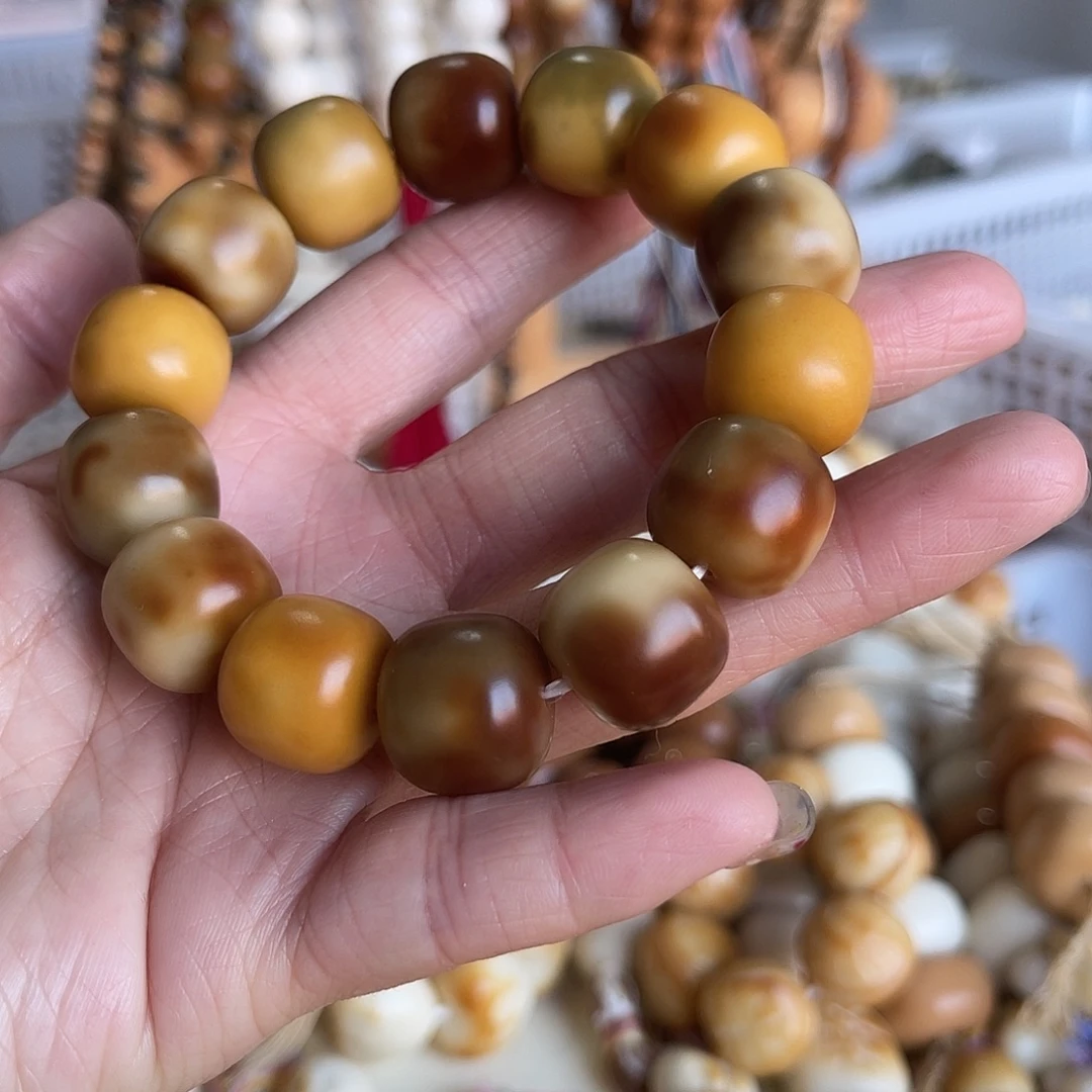 香榧木菩提根桶珠卡16