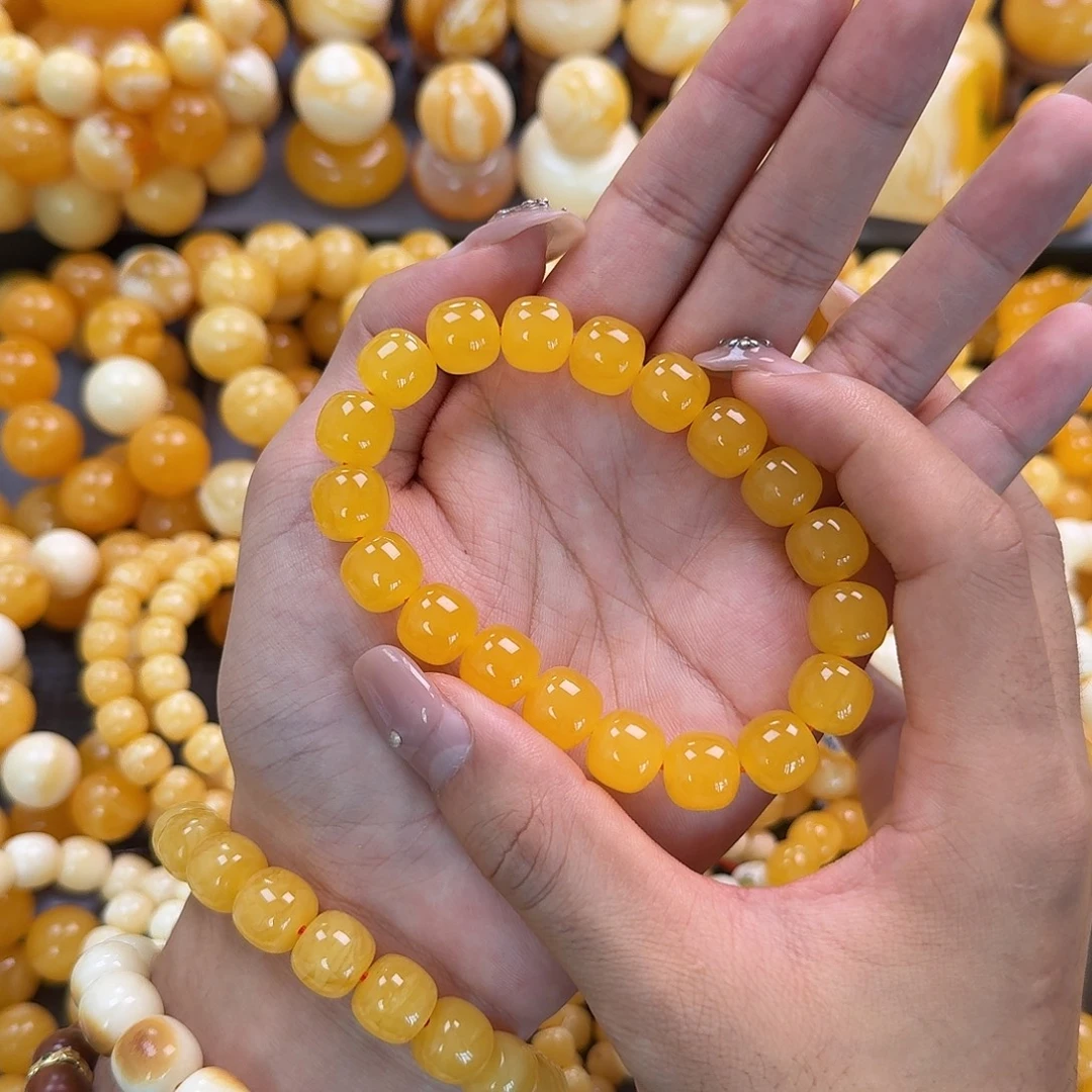 蜜蜡未镶嵌珠宝奇石同料12mm