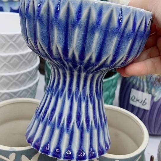 多肉绿植陶瓷花盆9.9包邮，有空