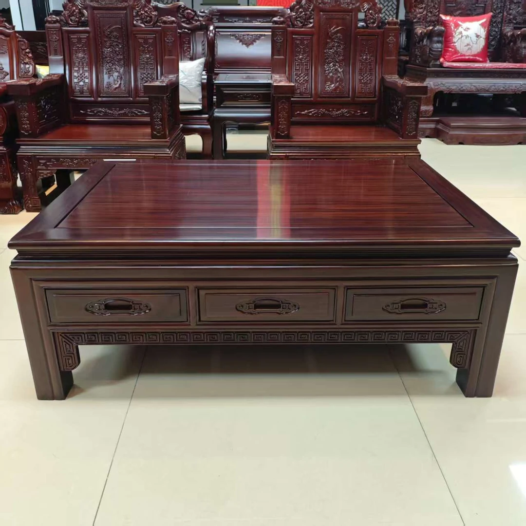 酸枝木汉宫大平几：长130宽88高50