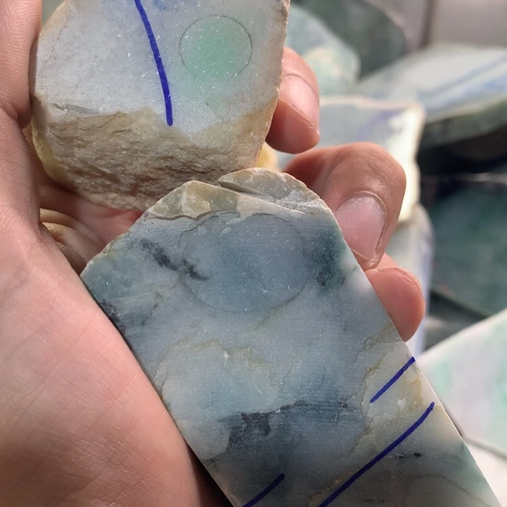 裸石翡翠45号明天切