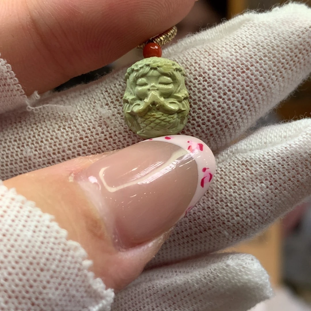 绿松石未镶嵌挂件