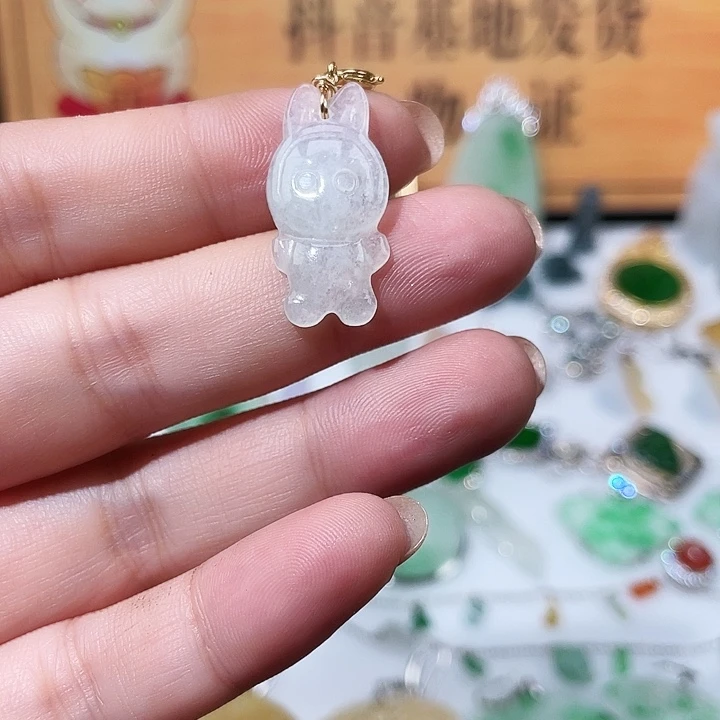 翡翠14K金镶嵌颈饰