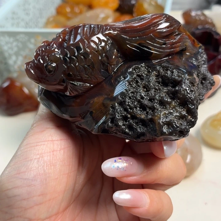玛瑙/玉髓未镶嵌吊坠(不含链)