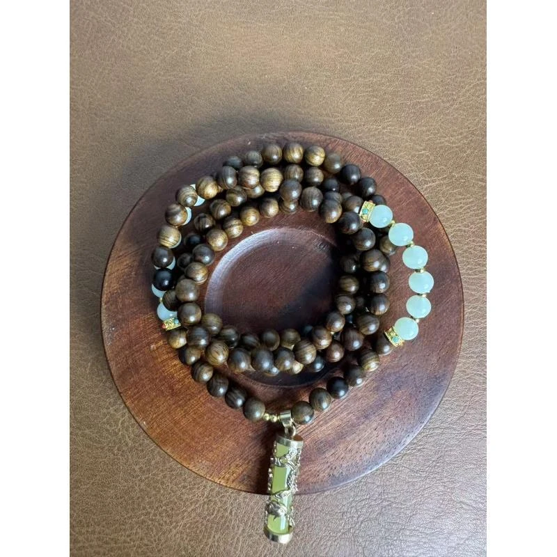 MEYC 073 黄花梨长串+玛瑙（无礼盒）