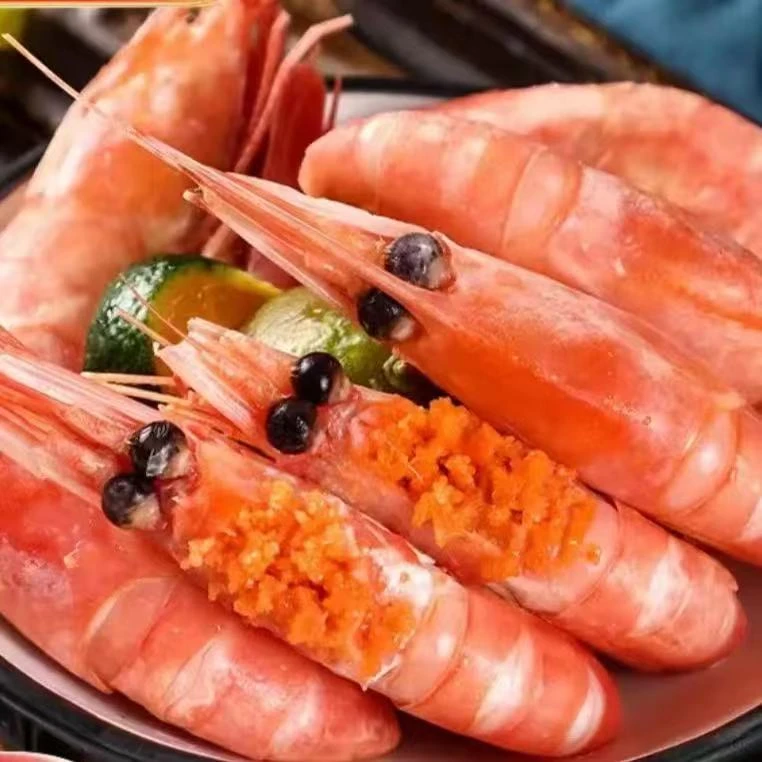 北极甜虾三斤有轻微海藻头120+