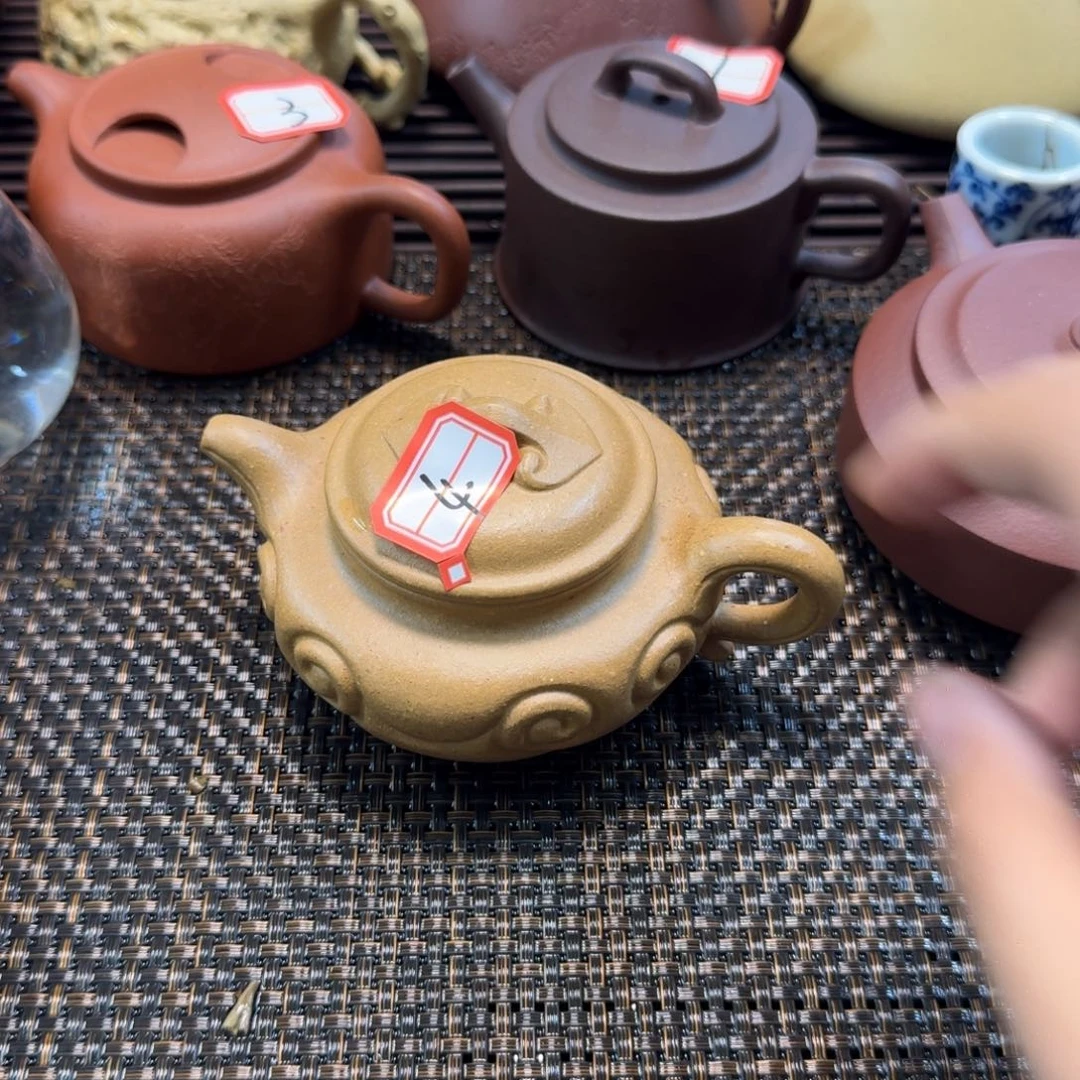 茶壶紫砂4号紫砂壶如意仿古瑕