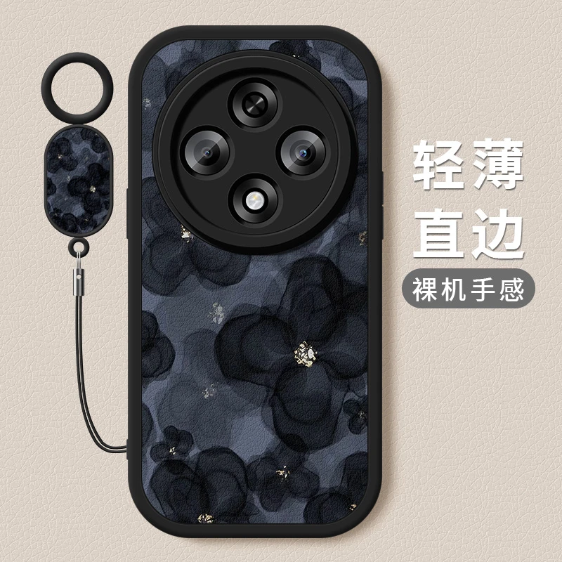 山茶花适用OPPOA3iPlus手机壳新款小羊皮硅胶镜头全包防摔保护套