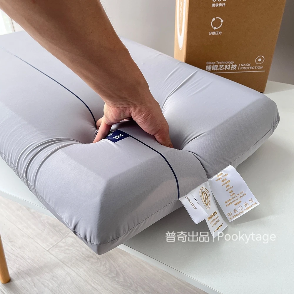 零压记忆深睡枕！荃新升级！黄金慢回弹母婴级护颈舒适枕头枕芯