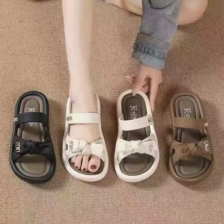 夏休闲款法式拖鞋女新款配裙子仙女风拖鞋8633