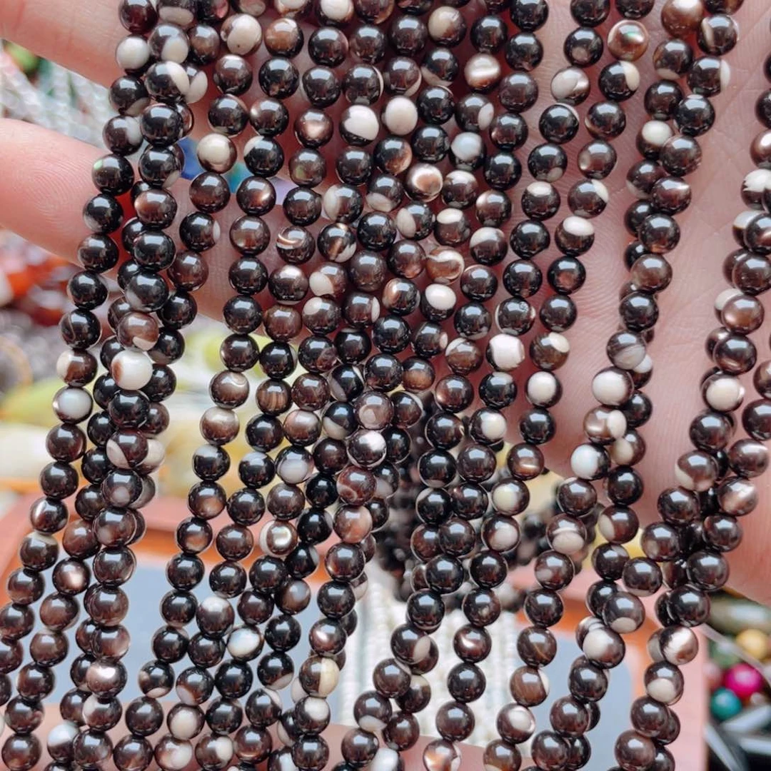 未镶嵌玛瑙/玉髓珠宝奇石黑蝶贝1条卡4.5