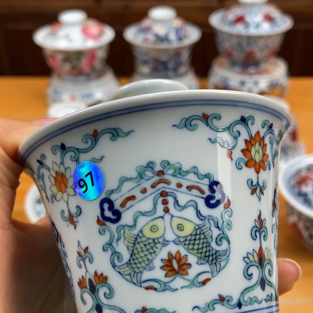 手绘现代茶具非古董