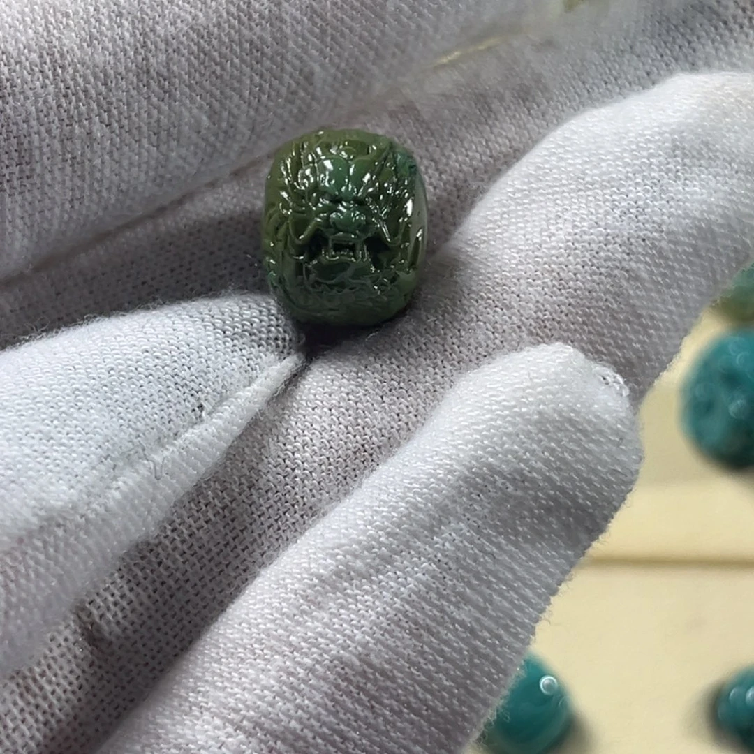 绿松石未镶嵌龙墩10/12