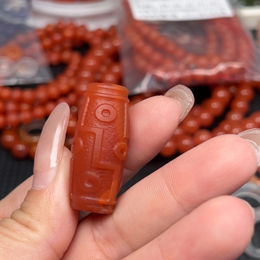南红玛瑙未镶嵌项链