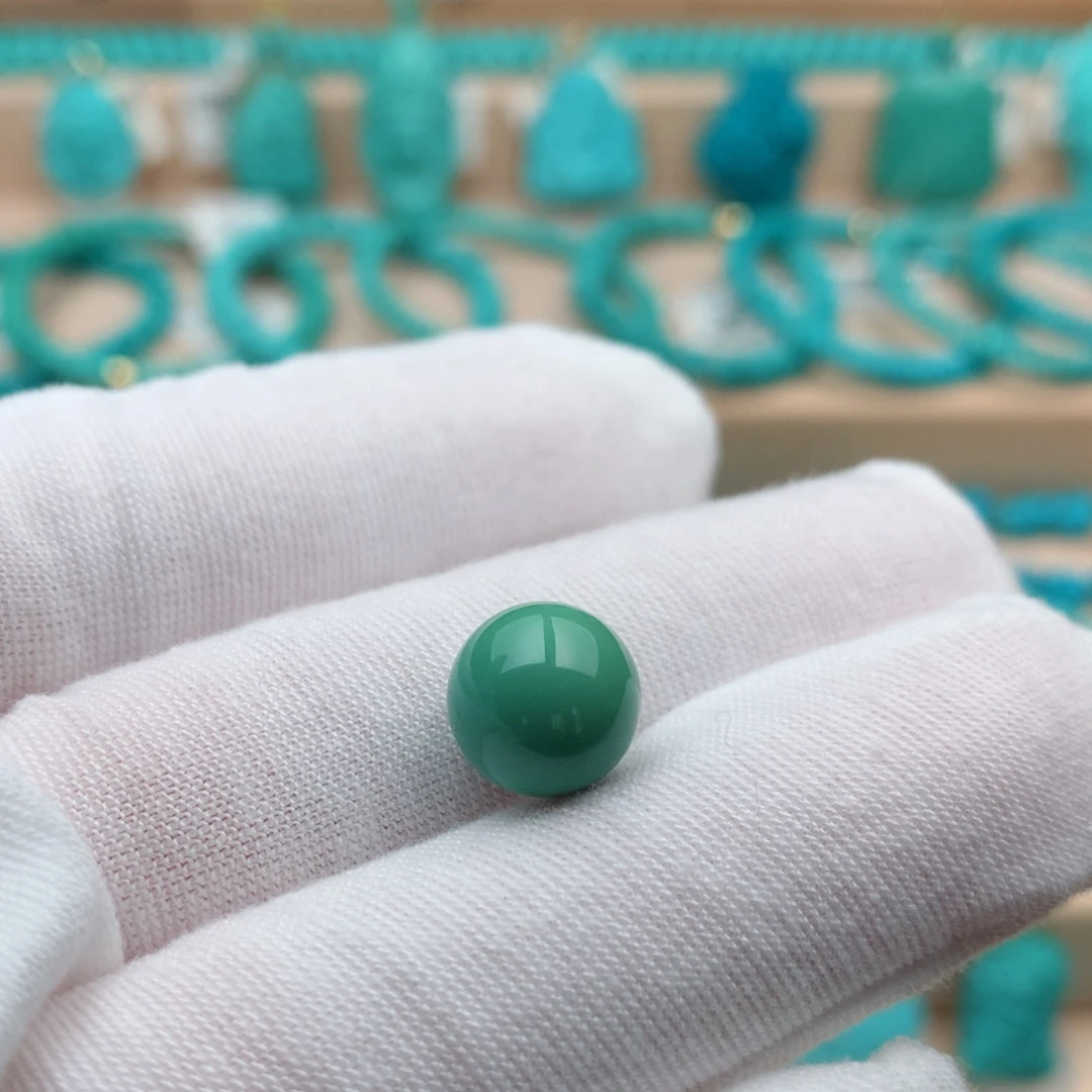 绿松石未镶嵌珠宝奇石10mm