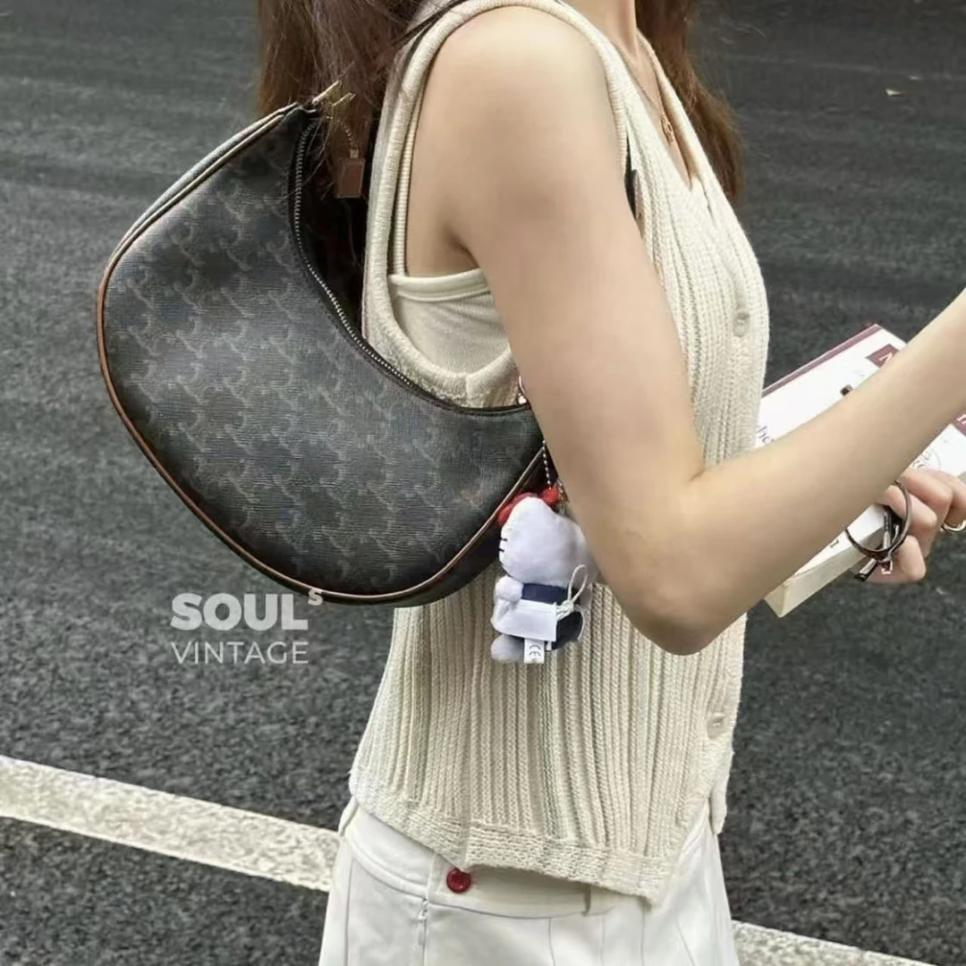 95新 Celine/思琳 Celine 老花 AVA豌豆腋下包/618064469