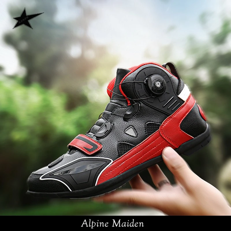 正品A星Alpine Maiden男女四季越野机车靴防水赛车骑行鞋摩旅装备