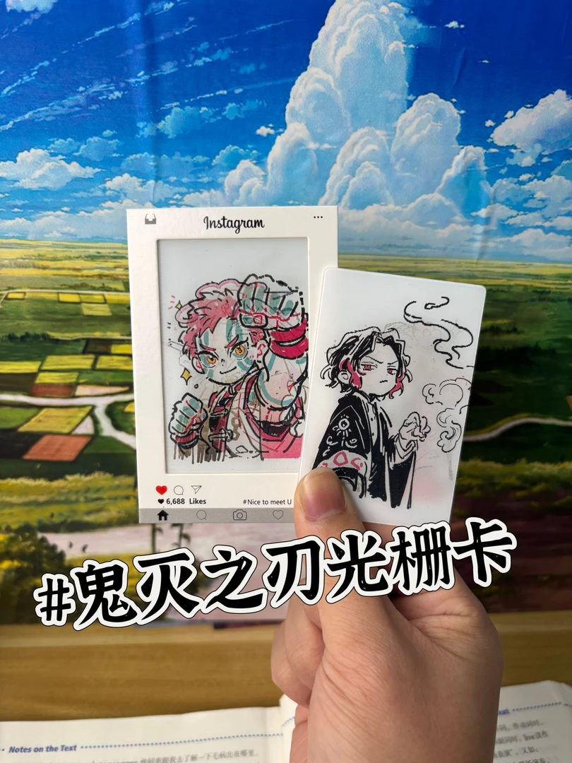 鬼灭之刃多变创意光栅卡送朋友闺蜜礼物