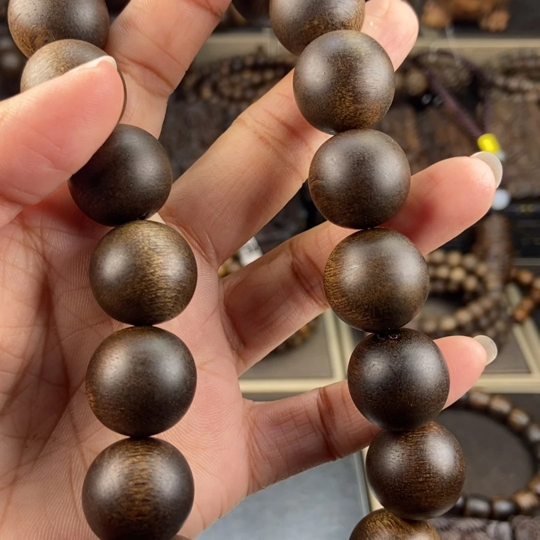 沉香手串果*子越南芽庄白棋楠