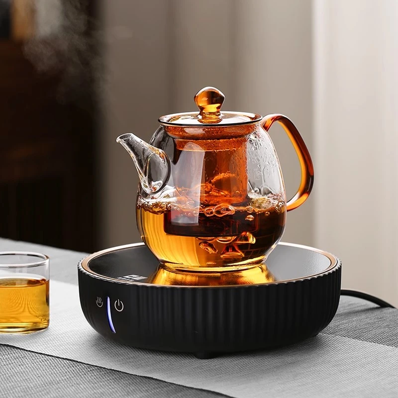 家用加厚玻璃耐热耐高温防爆带内胆过滤泡煮茶壶组合套装带盖防烫
