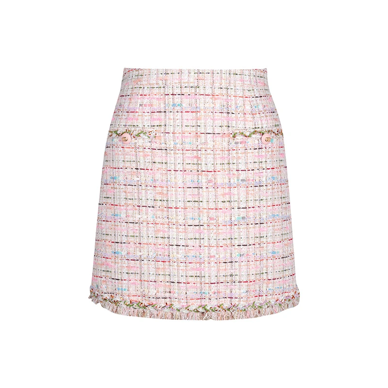 【丽公主】商场同款春秋新品显瘦A版小香半裙N202A41562B