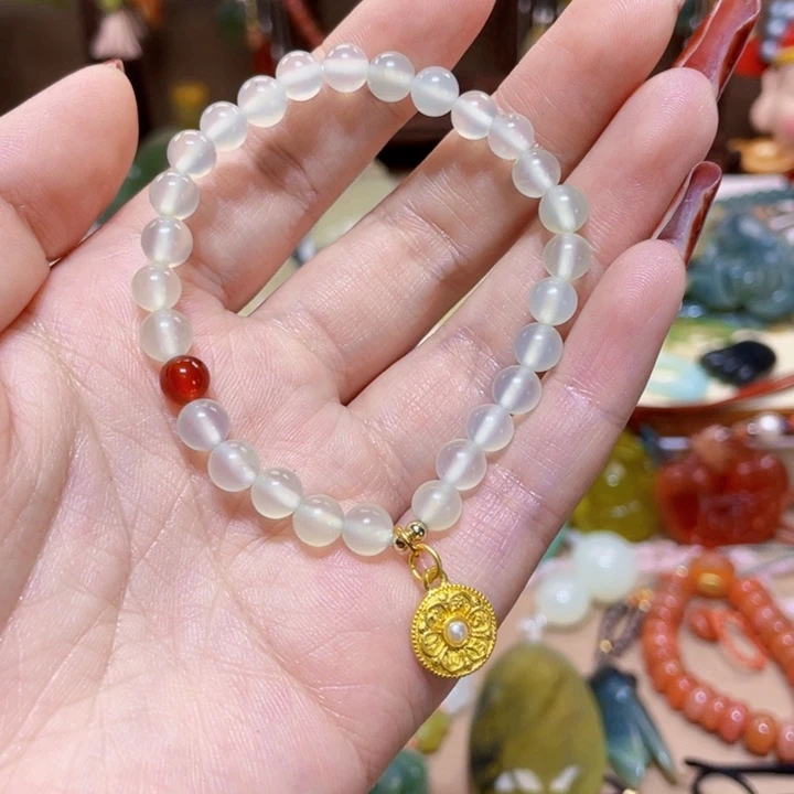 蛇纹石玉手链未镶嵌