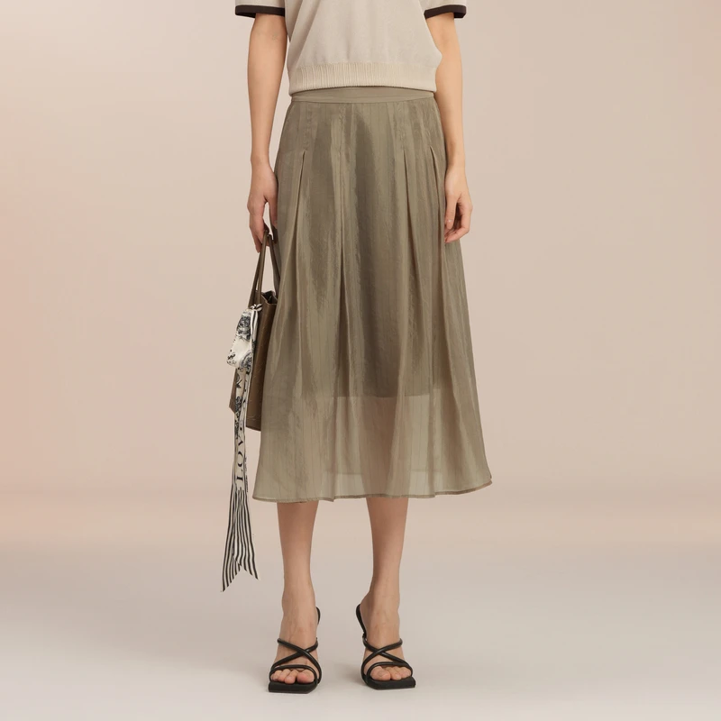 XK203023A273-XG雪歌2025夏新款半身裙