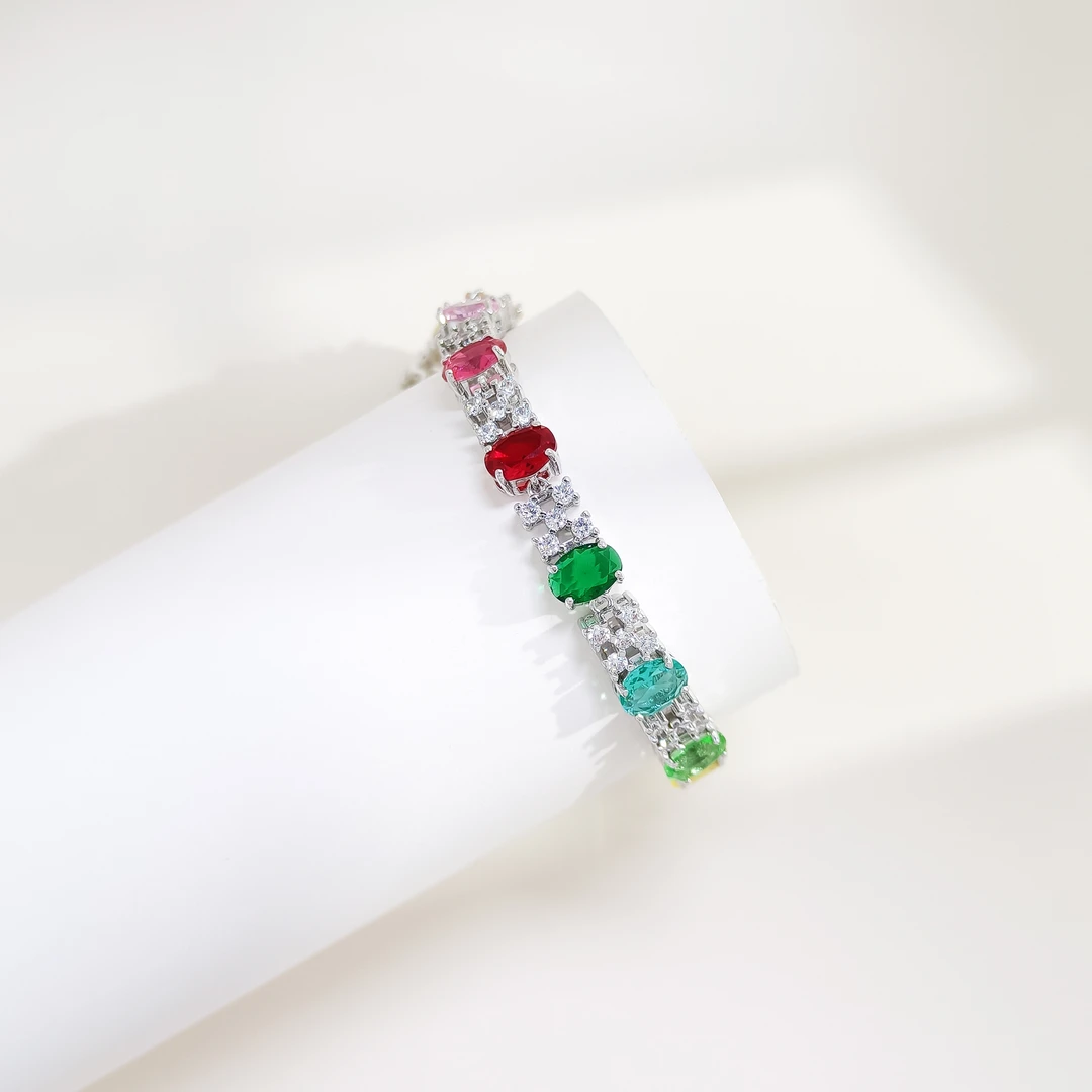 铜合金合成锆石手链 KDMX-56426 手链欧美优雅简约气质百搭时尚