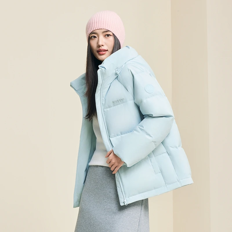 【流光少女风】波司登2025新品冬90绒子氛围感松弛慵懒风短款羽绒服