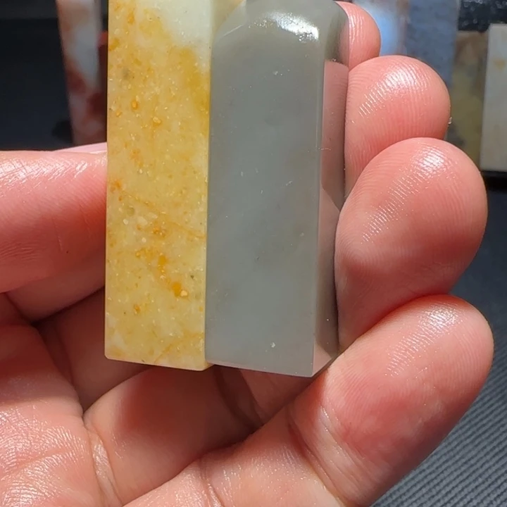 寿山石福集福寿山石印章