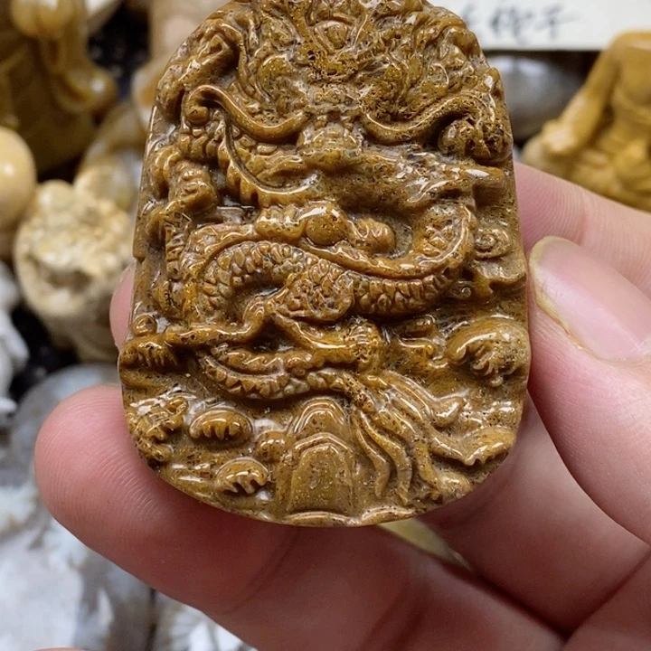 颈饰未镶嵌硅化珊瑚（珊瑚玉）有瑕