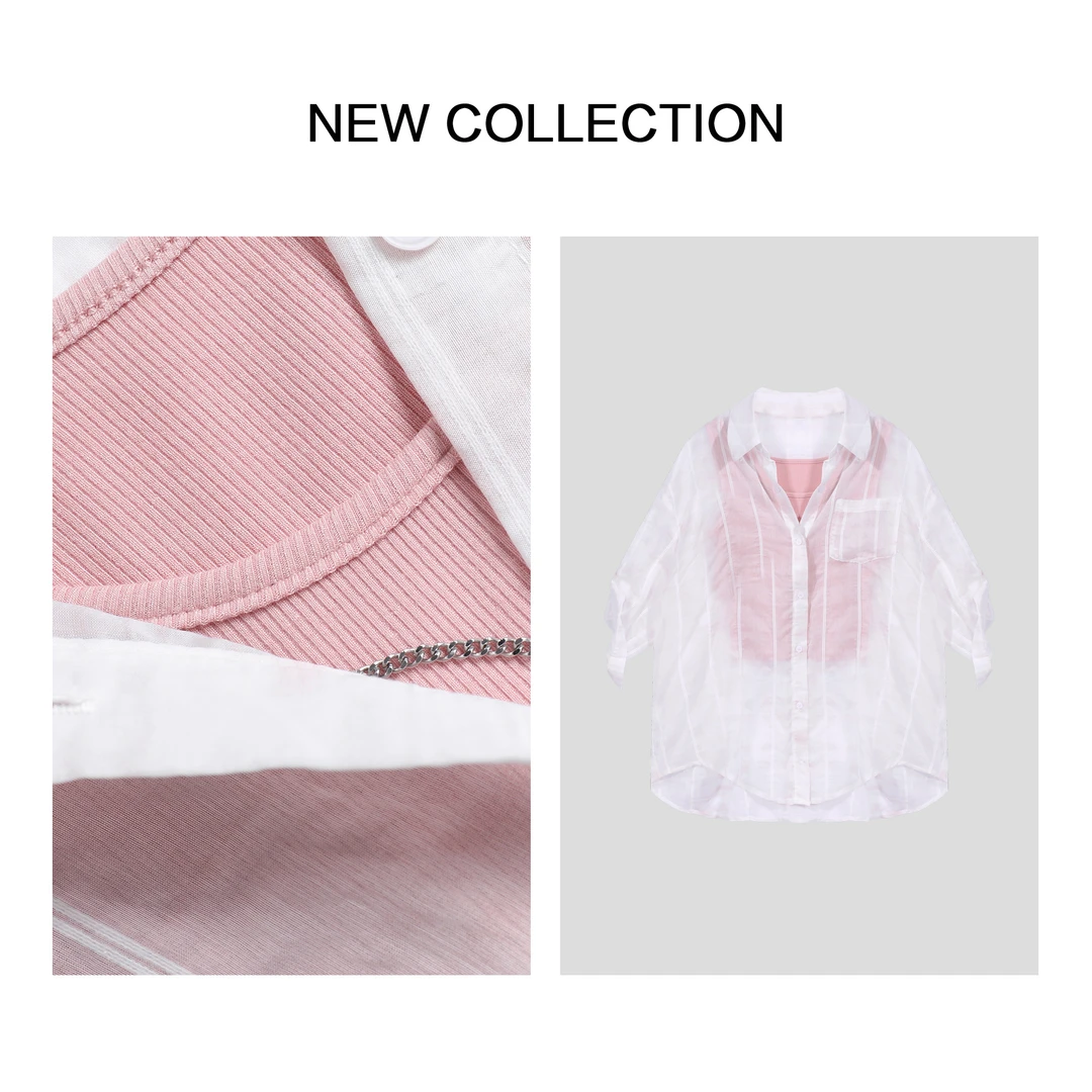 简约休闲轻薄衬衫OJ C3F38015A