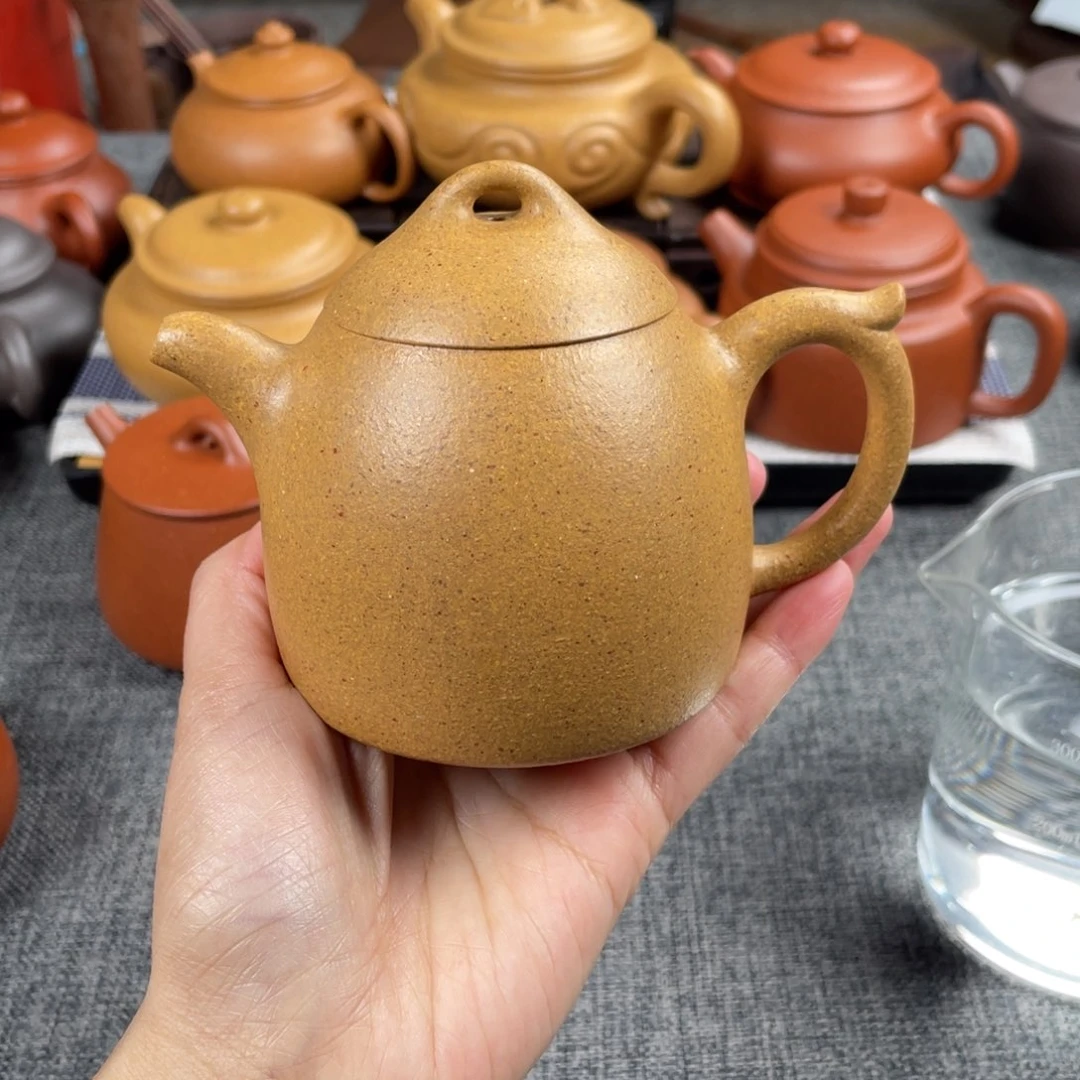 紫砂茶壶30目黄金段210秦权全手