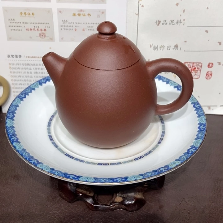 紫砂茶壶微瑕底槽清年迈老母亲制作200