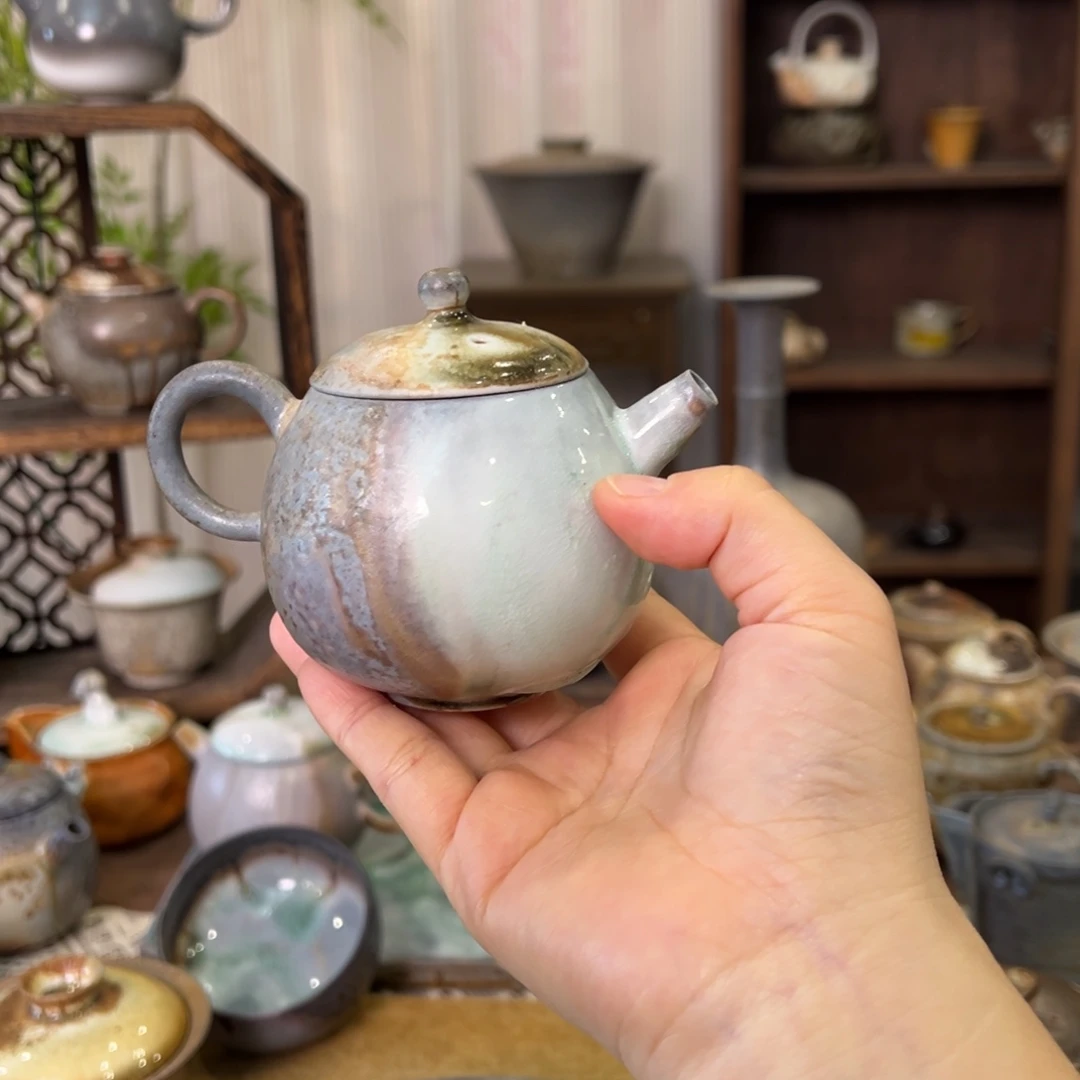 49中白小藏龙蛋壶