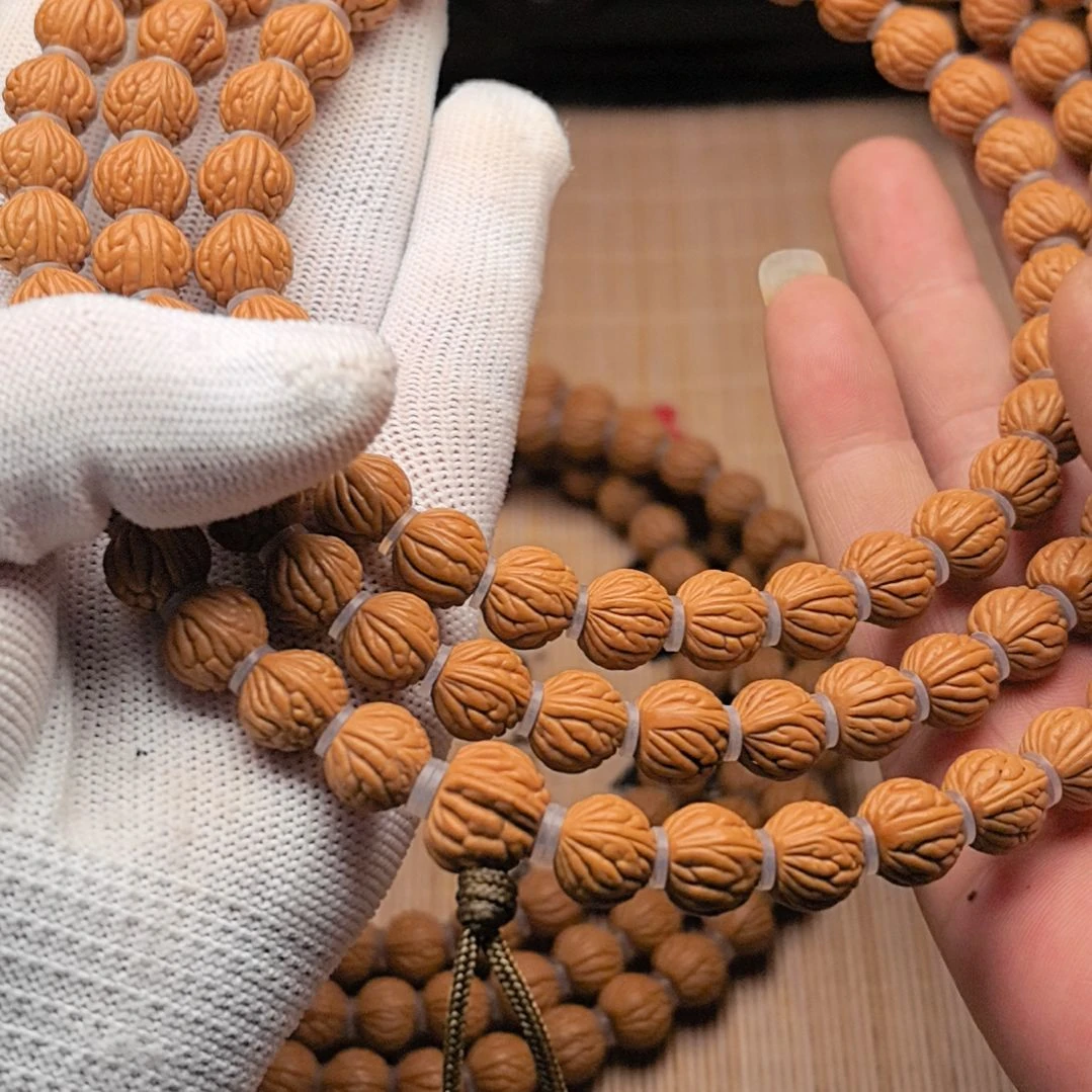 桃核吊坠风羽龙纹脖挂