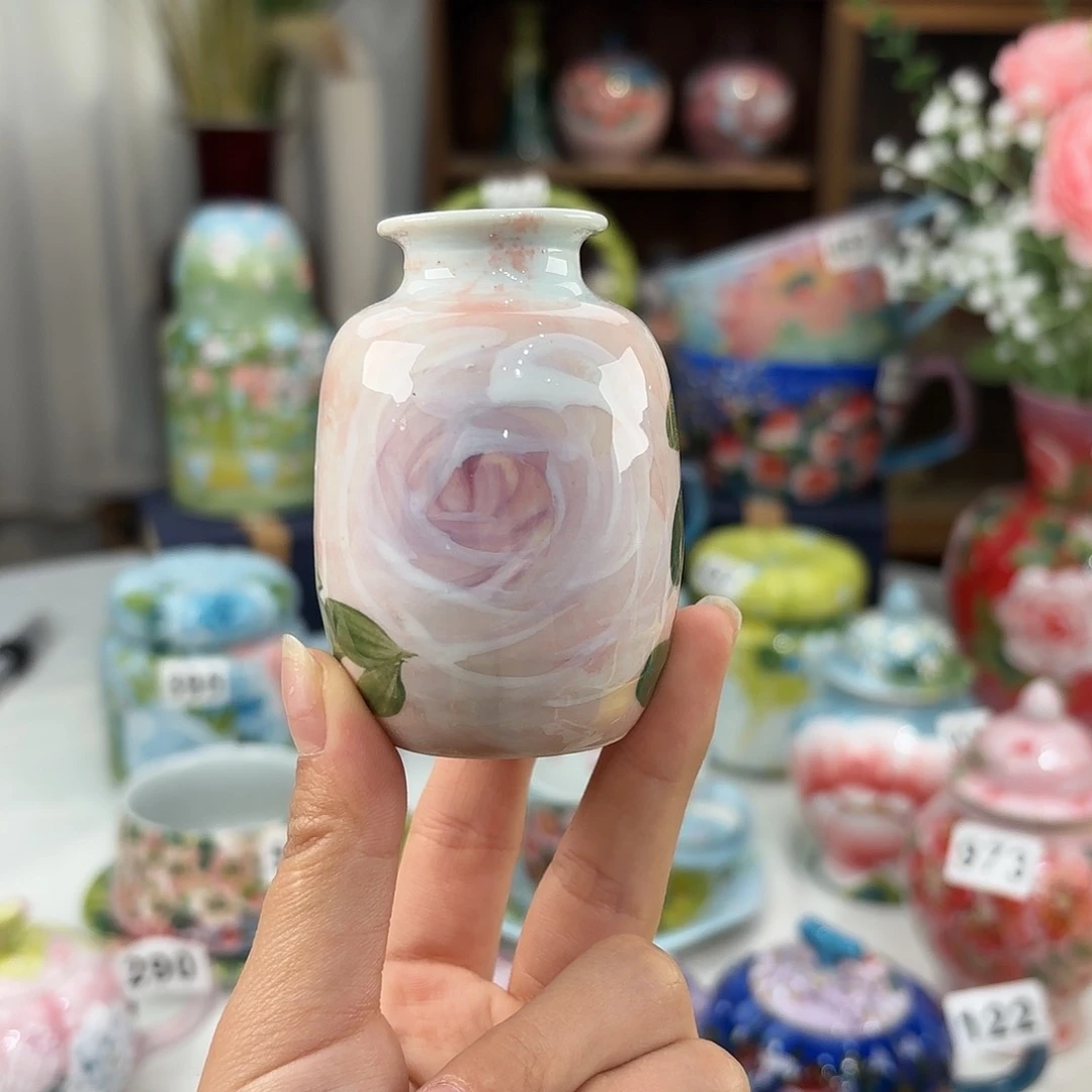 瓷片景德镇手绘高温釉下彩陶瓷茶具