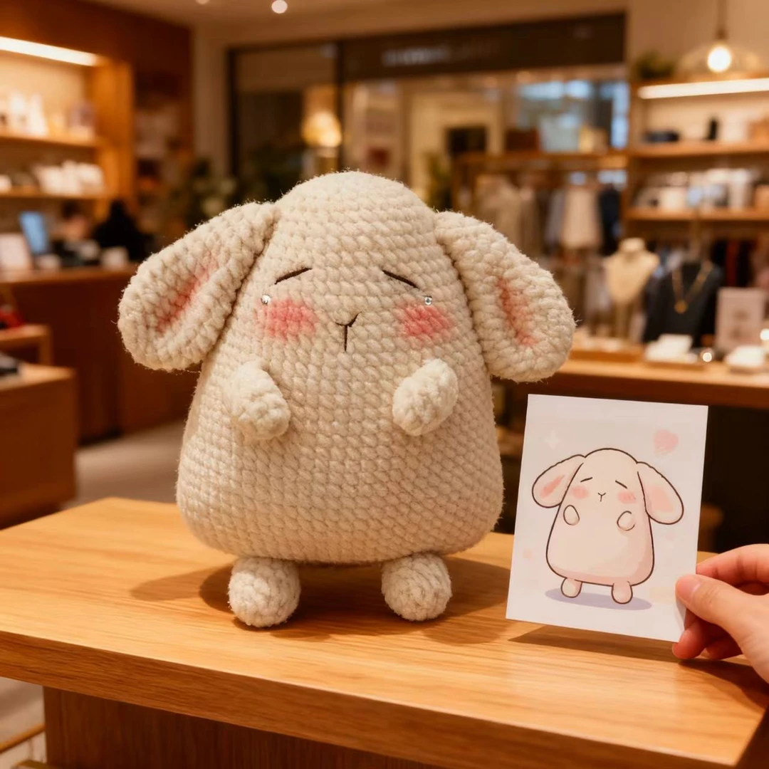 非遗手工钩织龙猫挂件