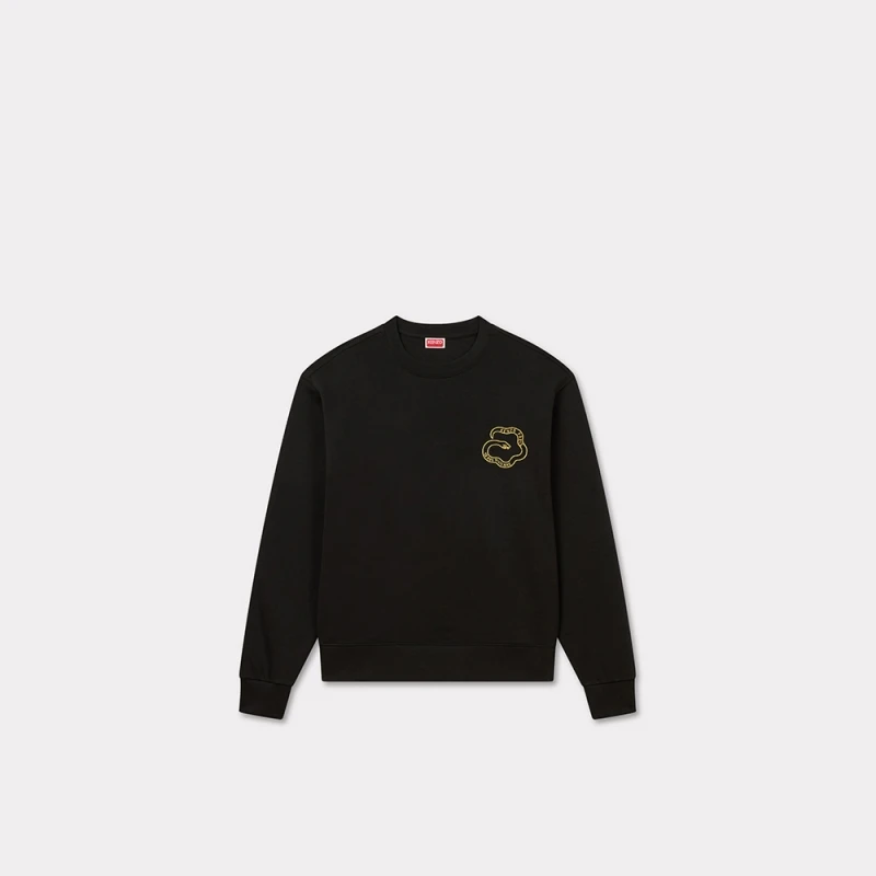 【折扣甄选】KENZO 25春夏新品 男士经典版型简约蛇形刺绣卫衣